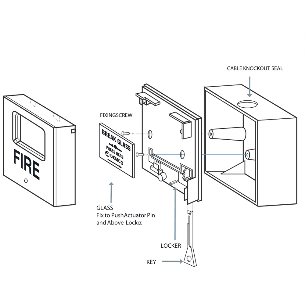 Fire Alarm Manual Call Point (D118) Fire Plus