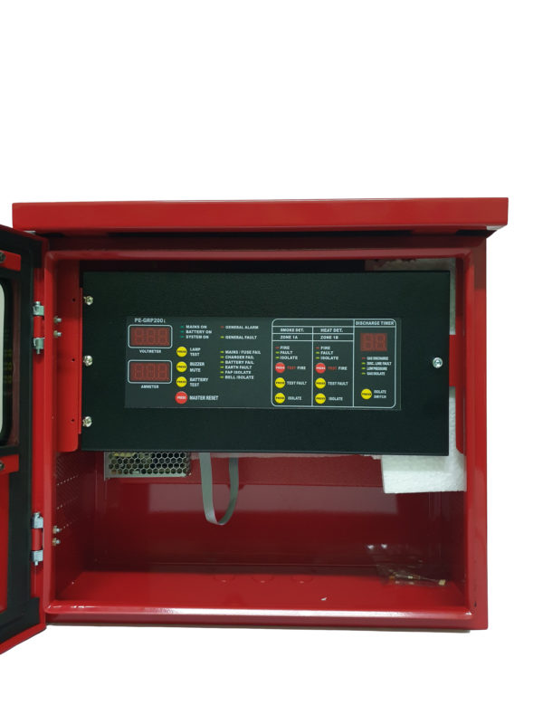 PROGRAM Gas Fire Extinguishing Panel (LED type) is manufactured and tested in accordance to EN 54-2 : 1997 and Bomba approved.