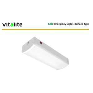 Emergency light LED surface type got clear polycarbonate diffuser to provide maximum efficiency. Low voltage cut-off to prevent battery over discharge.